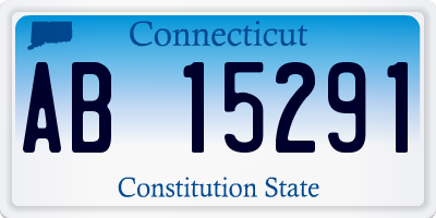 CT license plate AB15291