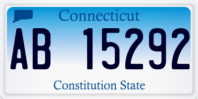 CT license plate AB15292