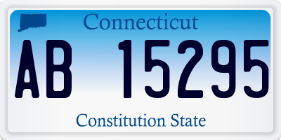 CT license plate AB15295