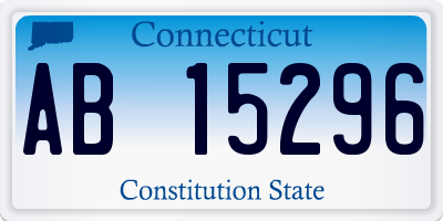 CT license plate AB15296