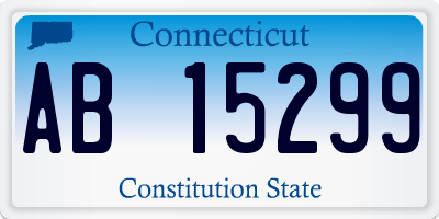 CT license plate AB15299