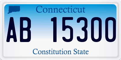 CT license plate AB15300