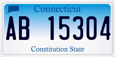 CT license plate AB15304