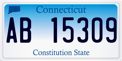 CT license plate AB15309