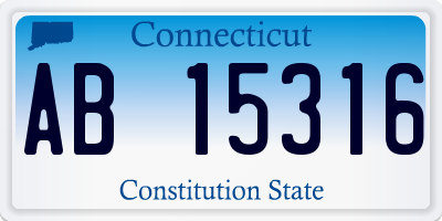 CT license plate AB15316