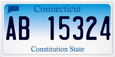 CT license plate AB15324