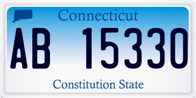 CT license plate AB15330