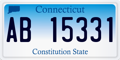 CT license plate AB15331