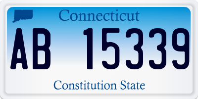 CT license plate AB15339