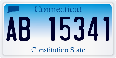 CT license plate AB15341