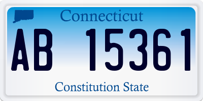 CT license plate AB15361