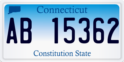 CT license plate AB15362