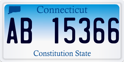 CT license plate AB15366