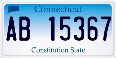 CT license plate AB15367