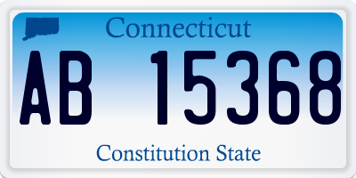 CT license plate AB15368