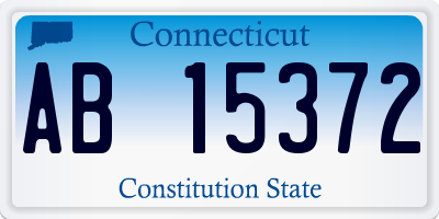 CT license plate AB15372