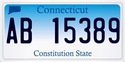 CT license plate AB15389