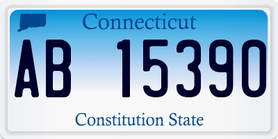 CT license plate AB15390