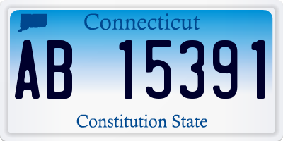 CT license plate AB15391