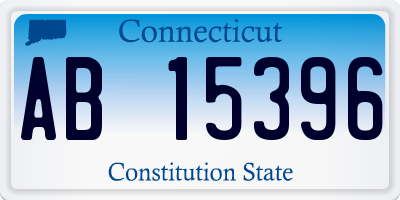 CT license plate AB15396