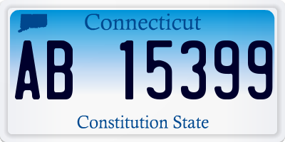 CT license plate AB15399