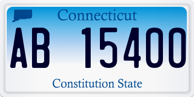 CT license plate AB15400