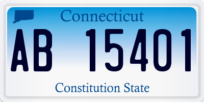 CT license plate AB15401