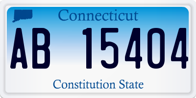 CT license plate AB15404