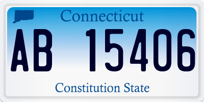 CT license plate AB15406