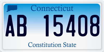 CT license plate AB15408