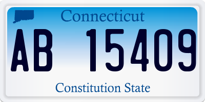 CT license plate AB15409