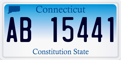 CT license plate AB15441