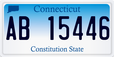 CT license plate AB15446