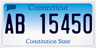 CT license plate AB15450