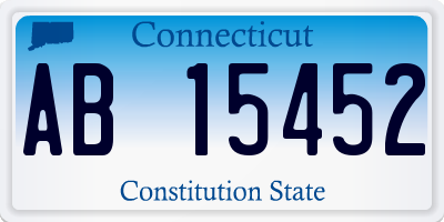 CT license plate AB15452