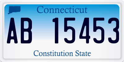 CT license plate AB15453