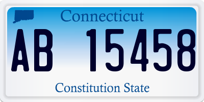 CT license plate AB15458