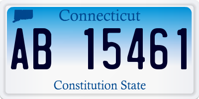 CT license plate AB15461