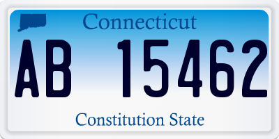 CT license plate AB15462