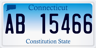 CT license plate AB15466