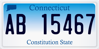 CT license plate AB15467