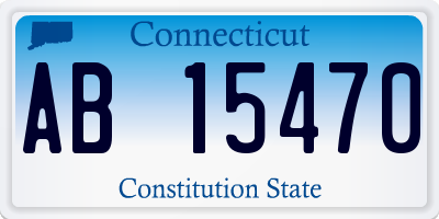 CT license plate AB15470