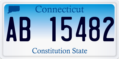 CT license plate AB15482