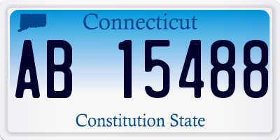 CT license plate AB15488