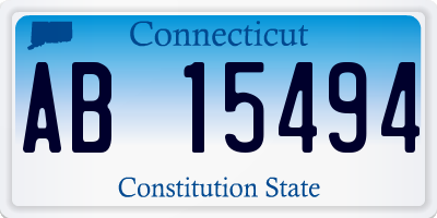 CT license plate AB15494