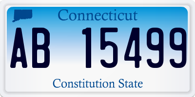 CT license plate AB15499