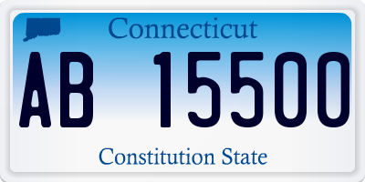 CT license plate AB15500