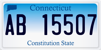 CT license plate AB15507