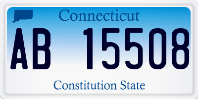 CT license plate AB15508