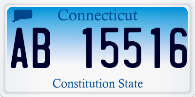 CT license plate AB15516